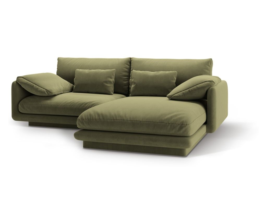 Micadoni Home Torino világoszöld sarokgarnitúra - 4