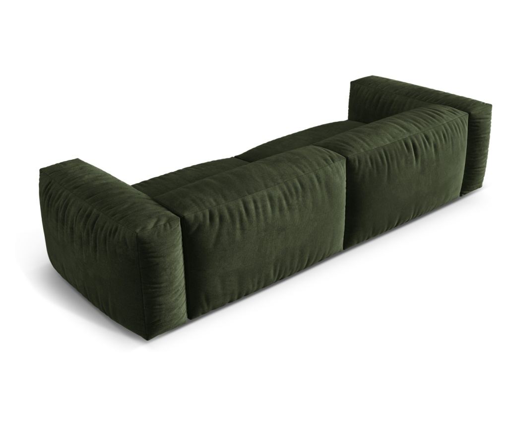 Moduláris panoráma kanapé Micadoni Home 538978, Martina, zöld, 75x106x320 cm - 3