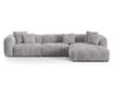 Micadoni Home Martina Модулен ъглов диван, Светлосив thumbnail 1