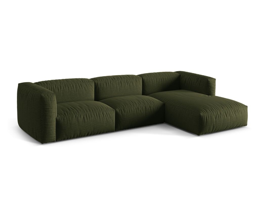 Moduláris sarokgarnitúra Micadoni Home 538996, Martina, Zöld, 75x176x330 cm - 2