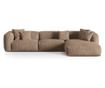 Moduláris sarokkanapé Micadoni Home 538996, Martina, sötétbézs, 75x176x330 cm thumbnail 1