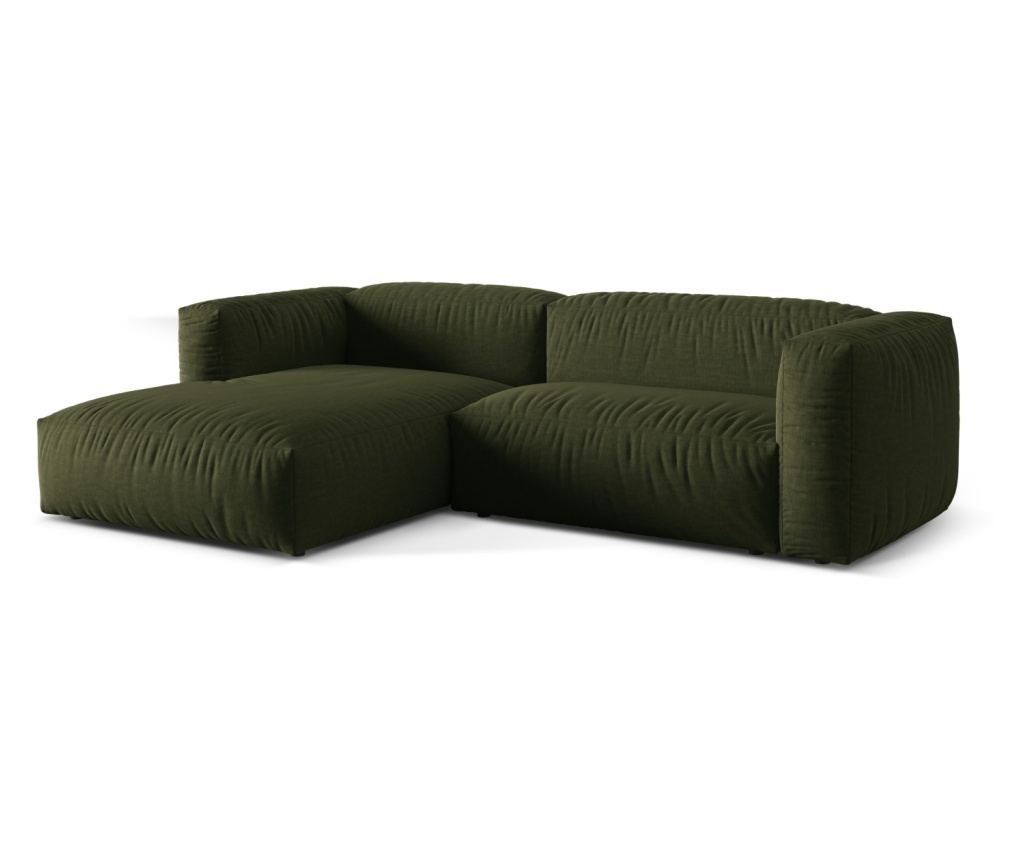 Moduláris sarokkanapé Micadoni Home 539032, Martina, Zöld, 75x176x280 cm - 2