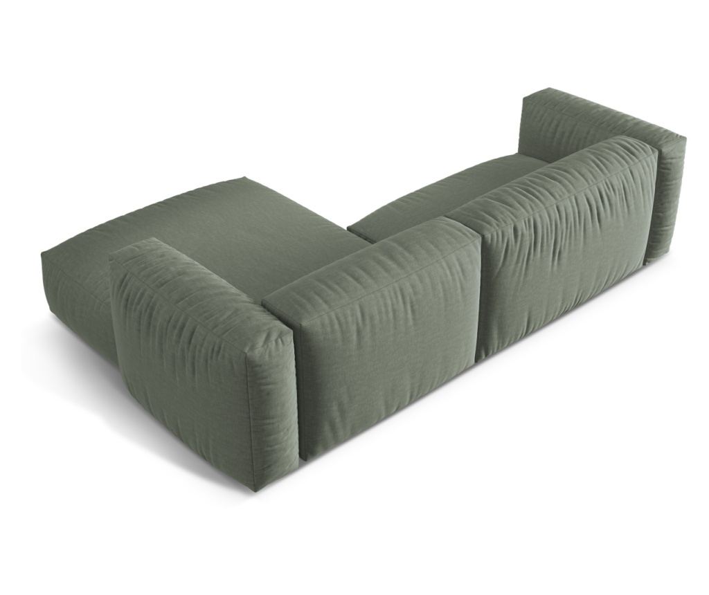 Moduláris sarokkanapé Micadoni Home 539032, Martina, mohazöld, 75x176x280 cm - 4