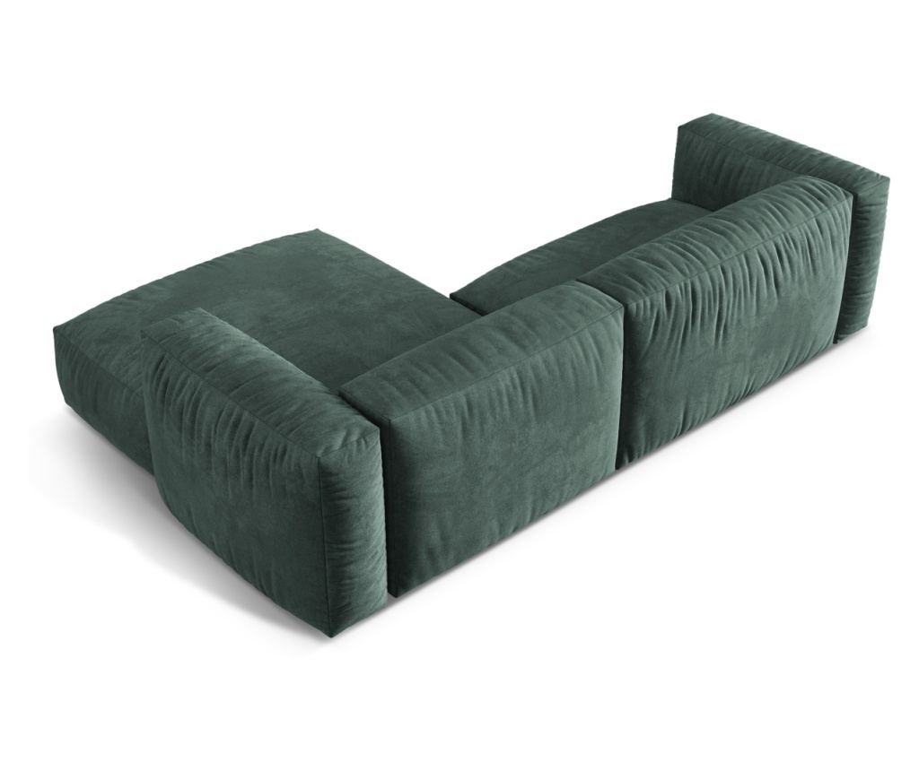 Moduláris sarokülő Micadoni Home 539032, Martina, kék-zöld, 75x176x280 cm - 4