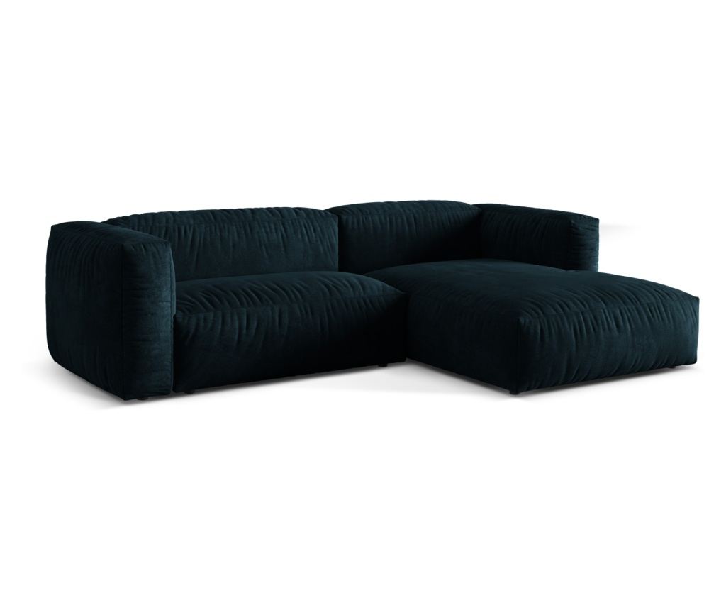 Moduláris sarokkanapé Micadoni Home 539032, Martina, Sötétkék-zöld, 75x176x280 cm - 3