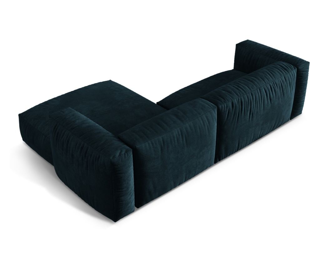Moduláris sarokkanapé Micadoni Home 539032, Martina, Sötétkék-zöld, 75x176x280 cm - 7