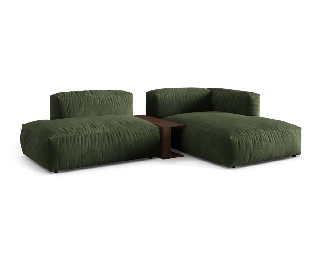 Moduláris sarokkanapé Micadoni Home 539104, Martina, Zöld, 75x176x285 cm - 2