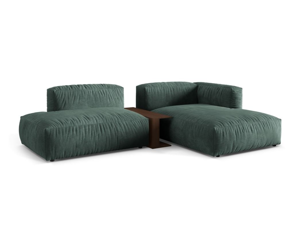 Moduláris sarokkanapé Micadoni Home 539104, Martina, kék-zöld, 75x176x285 cm - 2