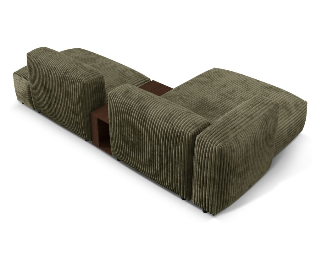 Moduláris sarokkanapé Micadoni Home 539104, Martina, mohazöld, 75x176x285 cm - 2