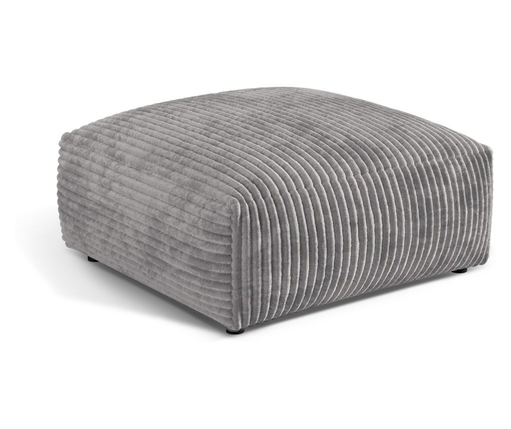 Micadoni Home 539176 Ottomán, Martina, Világosszürke, 44x106x106 cm - 2