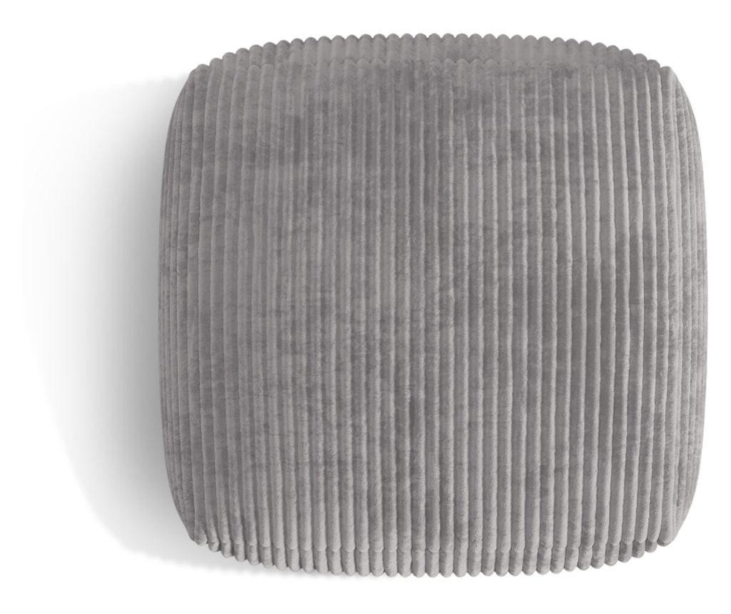 Micadoni Home 539176 Ottomán, Martina, Világosszürke, 44x106x106 cm - 3