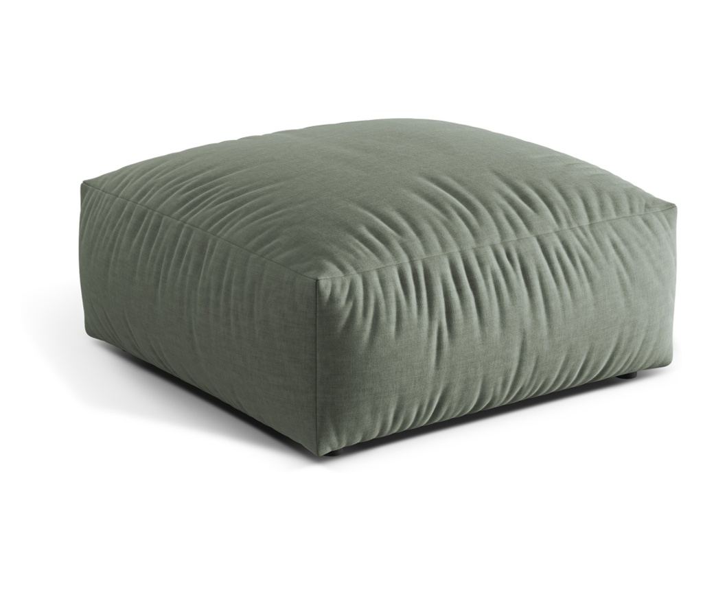 Micadoni Home 539176 Ottomán, Martina, Mohazöld, 44x106x106 cm - 3