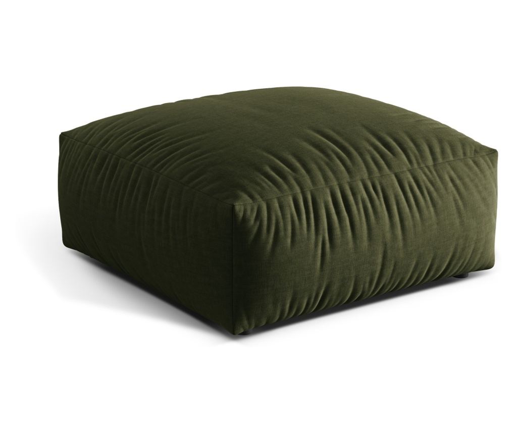 Micadoni Home 539176 Ottomán, Martina, Zöld, 44x106x106 cm - 2