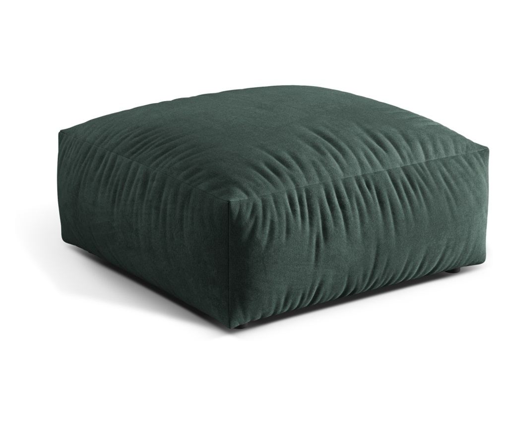 Micadoni Home 539176 Ottomán, Martina, Kékzöld, 44x106x106 cm - 2