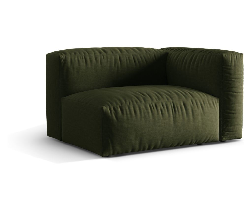 Micadoni Home Martina sarokmodul, zöld, 75x106x120 cm - 2