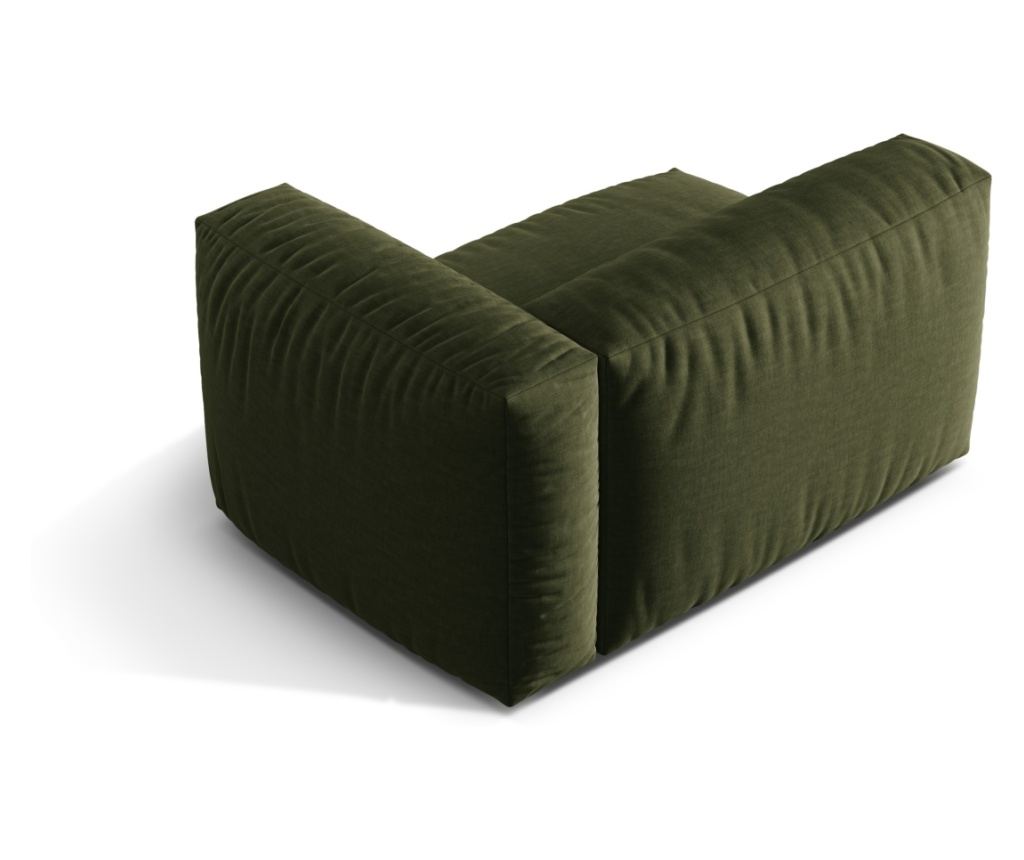 Micadoni Home Martina sarokmodul, zöld, 75x106x120 cm - 3
