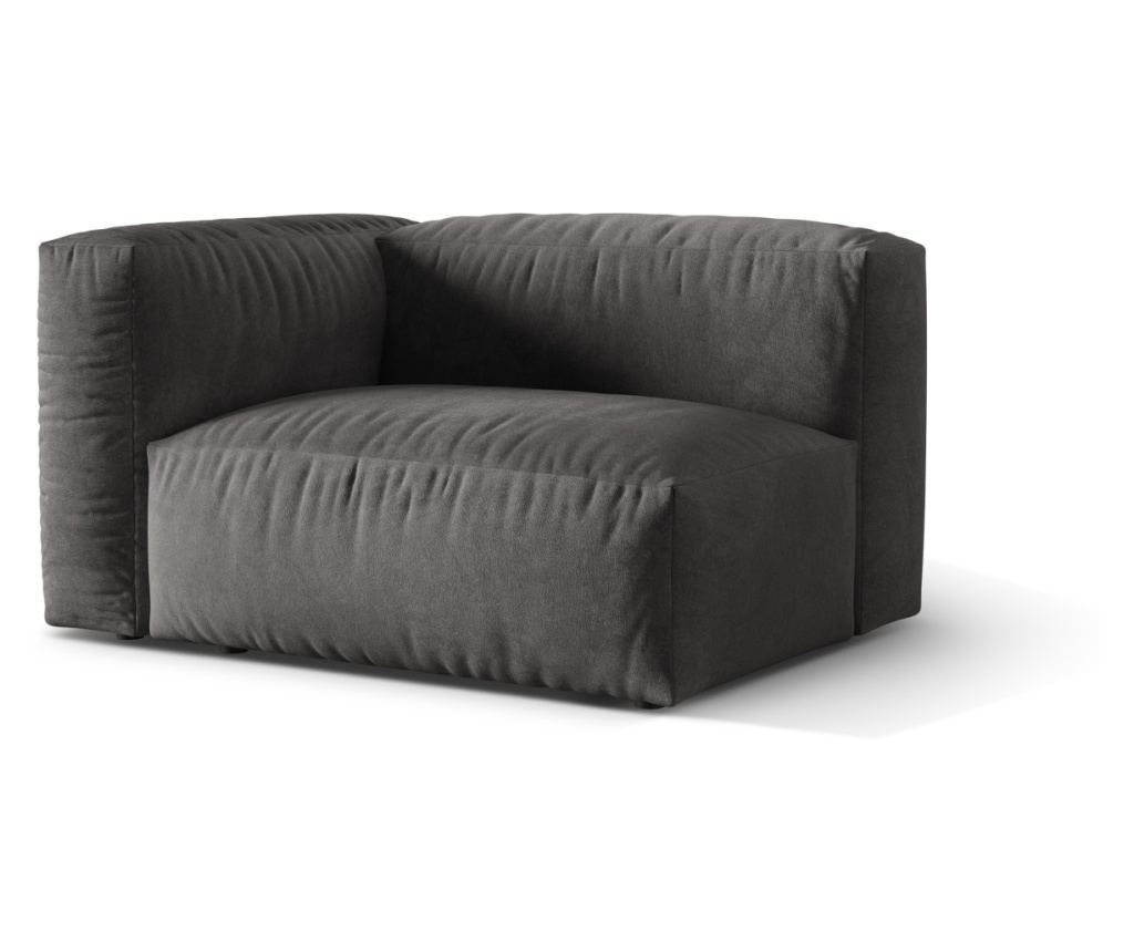 Micadoni Home 539248 Sarok elem, Martina, szürke, 75x106x120 cm - 2