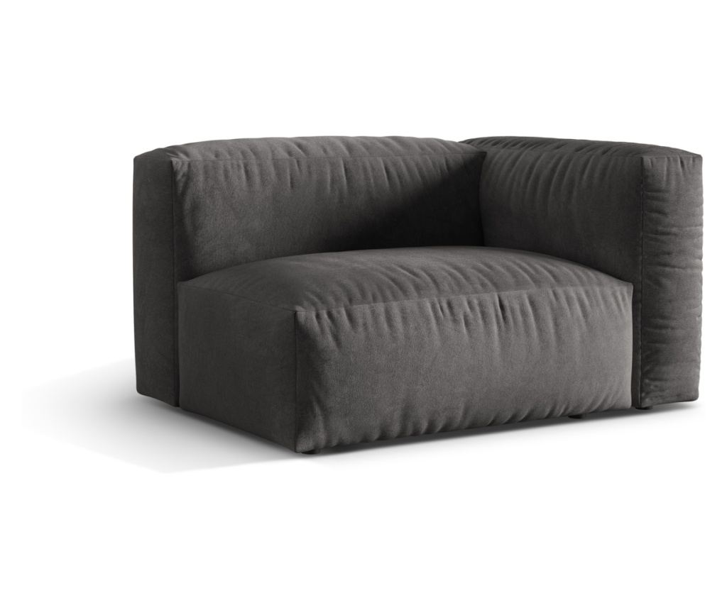 Sarokmodul Micadoni Home 539248, Martina, Szürke, 75x106x120 cm - 2