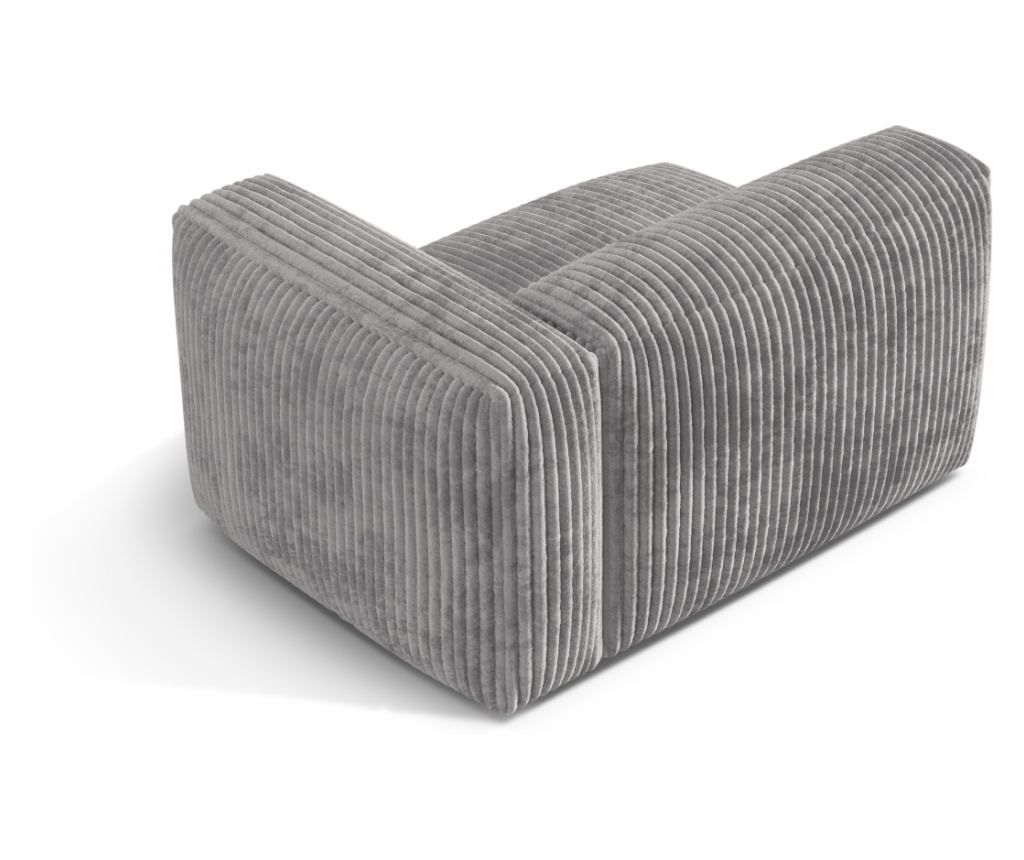 Micadoni Home 539248 Sarok elem, Martina, Világosszürke, 75x106x120 cm - 3