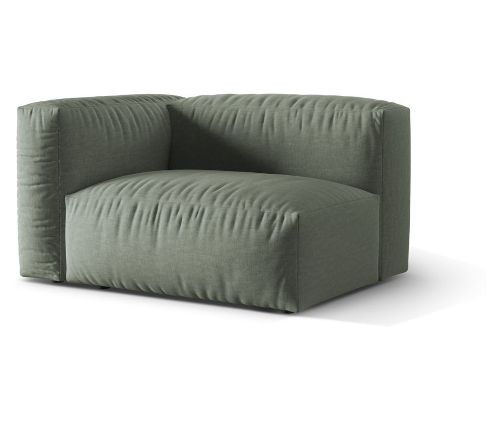 Micadoni Home 539248 Martina sarokmodul, mohazöld, 75x106x120 cm - 2