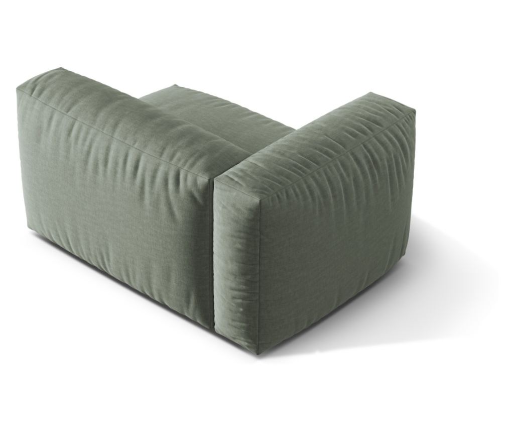 Micadoni Home 539248 Martina sarokmodul, mohazöld, 75x106x120 cm - 3