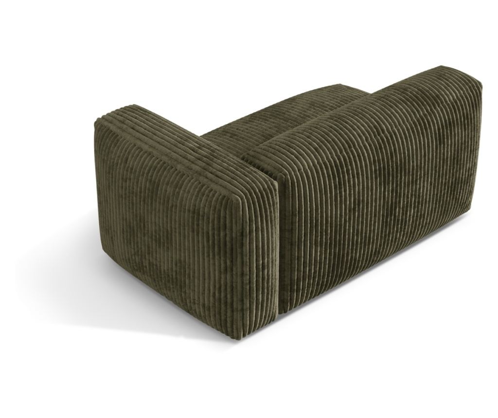 Sarokmodul Micadoni Home 539325, Martina, Mohazöld, 75x106x160 cm - 3