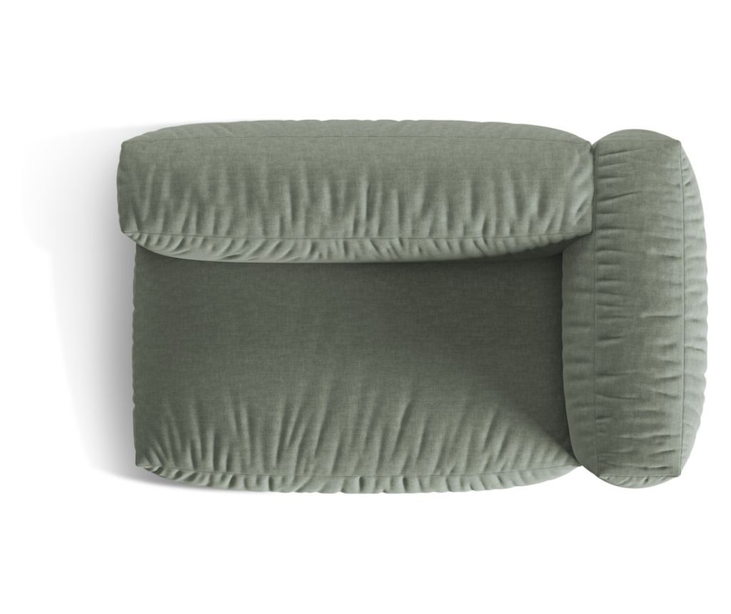 Micadoni Home 539325 sarokmodul, Martina, mohazöld, 75x106x160 cm - 4