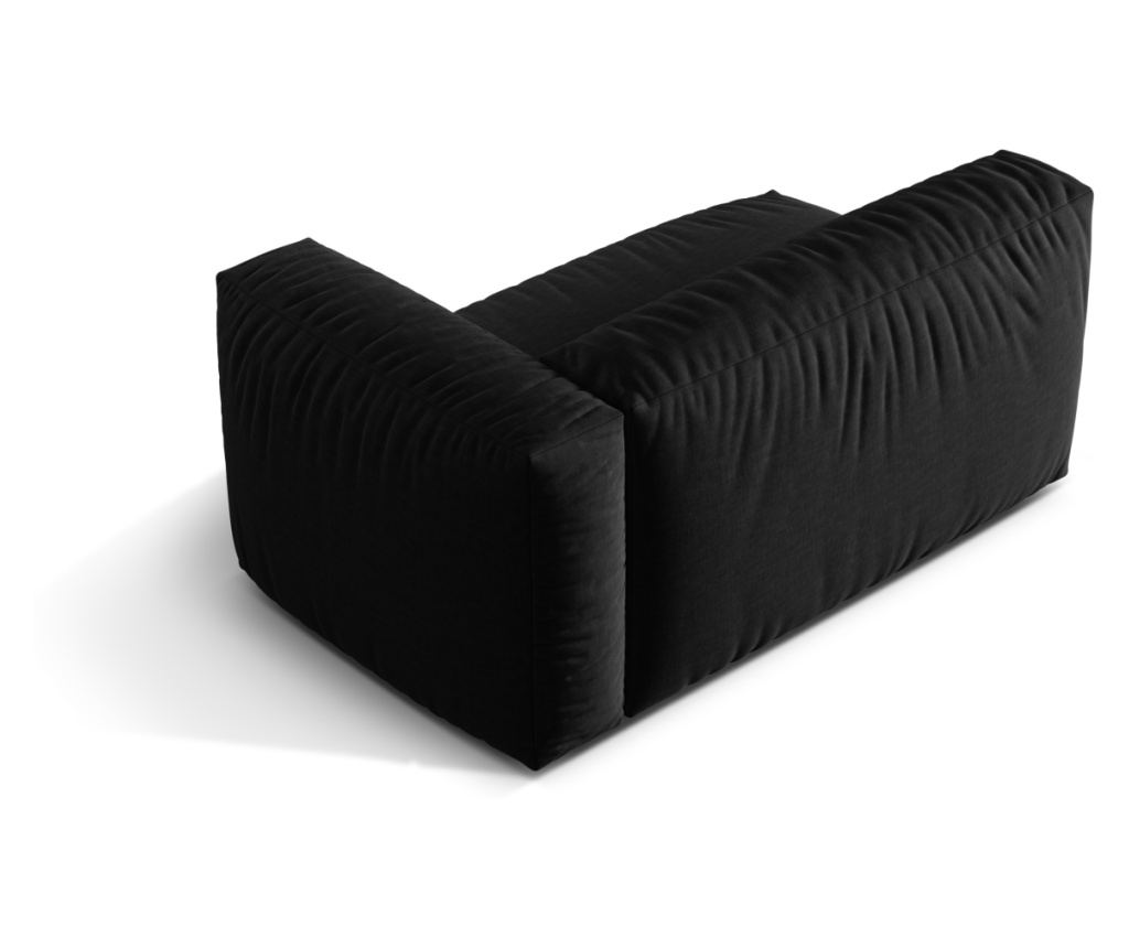 Micadoni Home Martina Sarokmodul, Fekete, 75x106x160 cm - 3