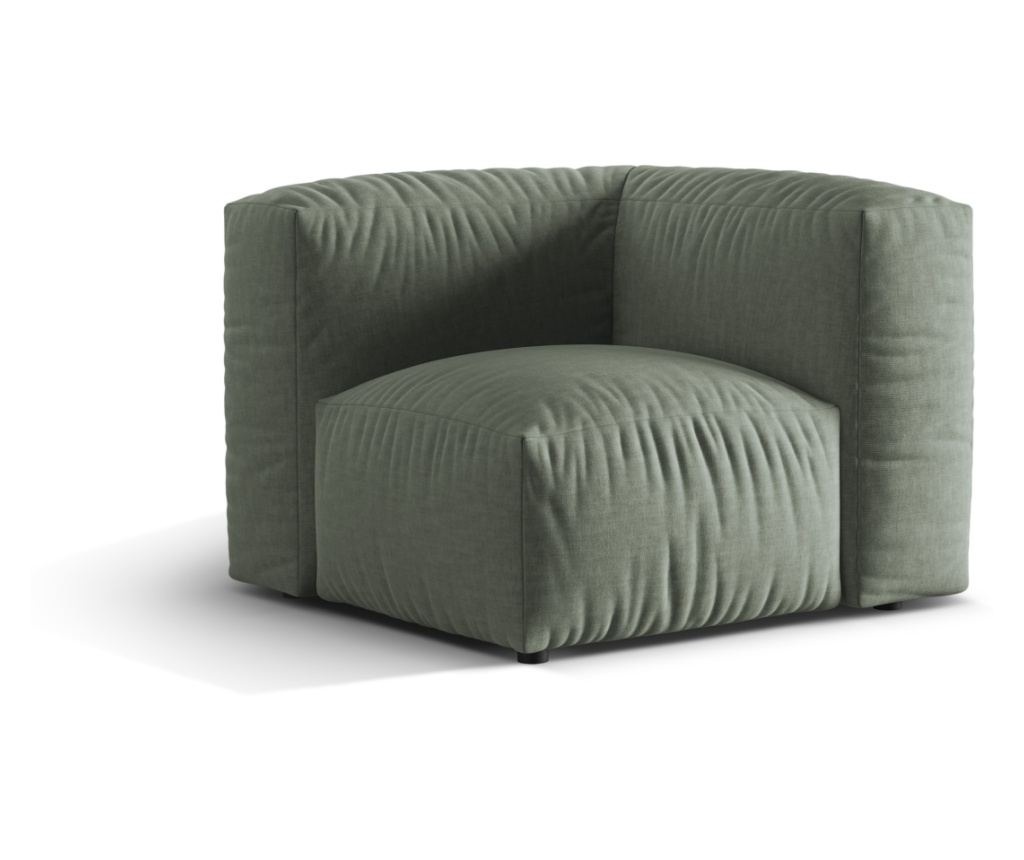 Sarok Univerzális Modul Micadoni Home 539374, Martina, Mohazöld, 75x106x106 cm - 2