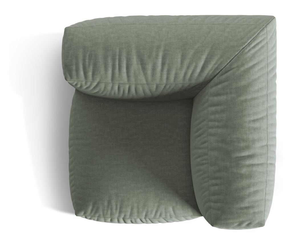 Sarok Univerzális Modul Micadoni Home 539374, Martina, Mohazöld, 75x106x106 cm - 4