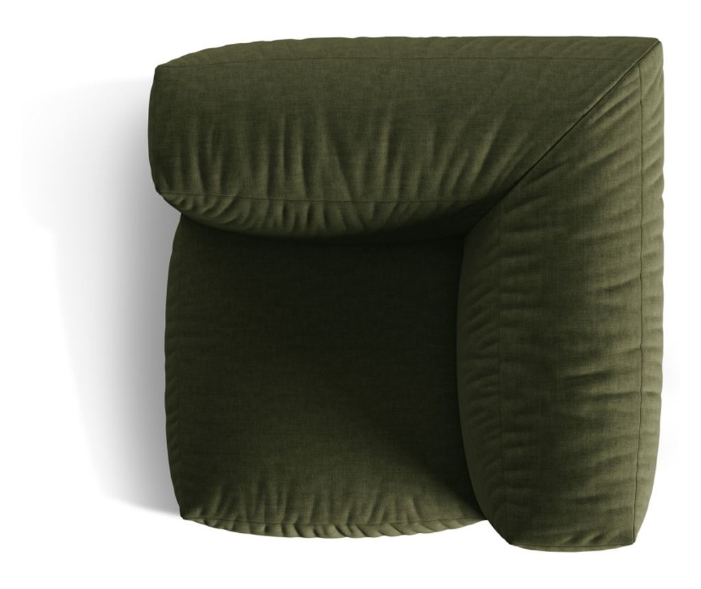 Sarok Univerzális Modul Micadoni Home 539374, Martina, Zöld, 75x106x106 cm - 4