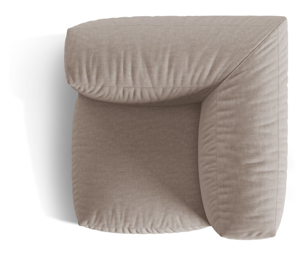 Sarok Univerzális Modul Micadoni Home 539374, Martina, Sötétbézs, 75x106x106 cm - 4