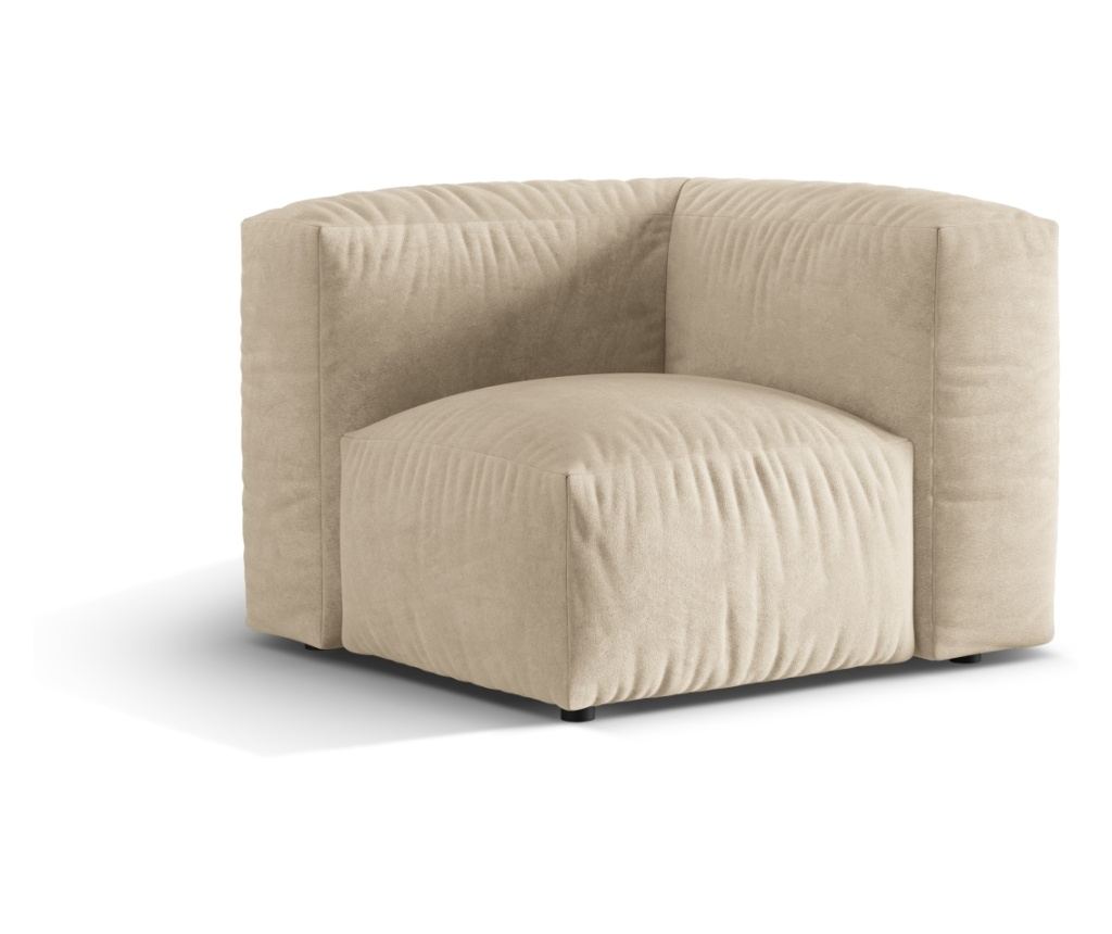 Micadoni Home 539374 Sarok Univerzális Modul, Martina, Világosbézs, 75x106x106 cm - 2
