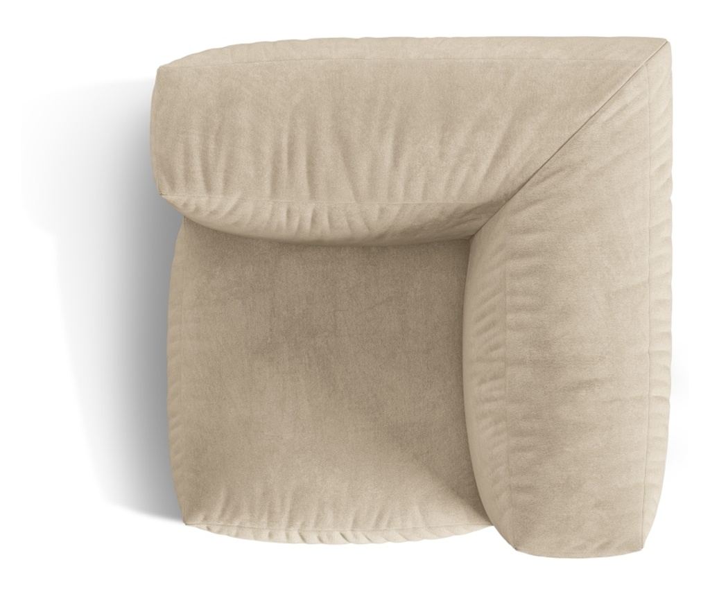 Micadoni Home 539374 Sarok Univerzális Modul, Martina, Világosbézs, 75x106x106 cm - 4