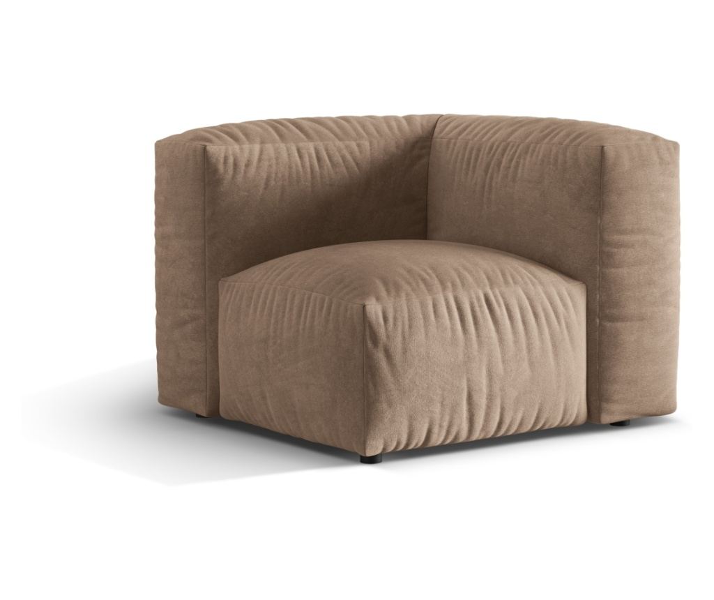 Micadoni Home 539374 sarok univerzális modul, Martina, sötétbézs, 75x106x106 cm - 2