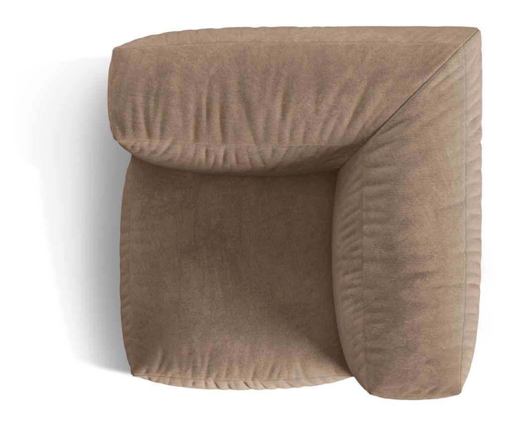 Micadoni Home 539374 sarok univerzális modul, Martina, sötétbézs, 75x106x106 cm - 4
