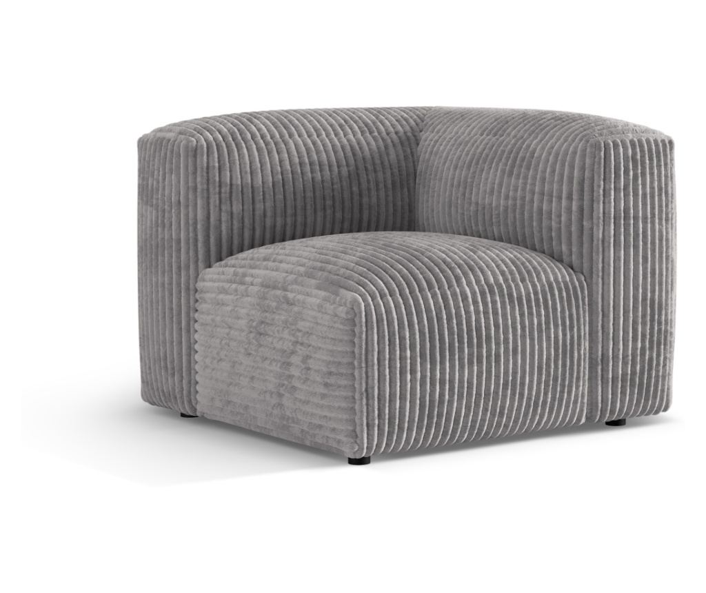 Sarok Univerzális Modul Micadoni Home 539374, Martina, Világosszürke, 75x106x106 cm - 2