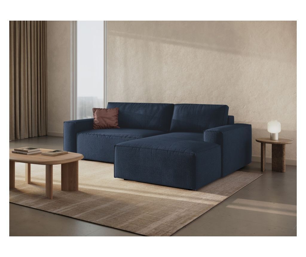 Sarokülőgarnitúra Micadoni Home 539418, Jodie, Sötétkék, 86x151x246 cm - 2
