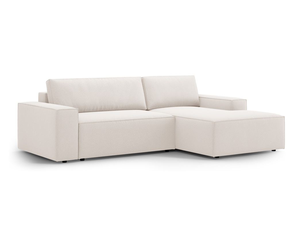 Micadoni Home Jodie világos bézs színű ágyazható sarokgarnitúra - 5