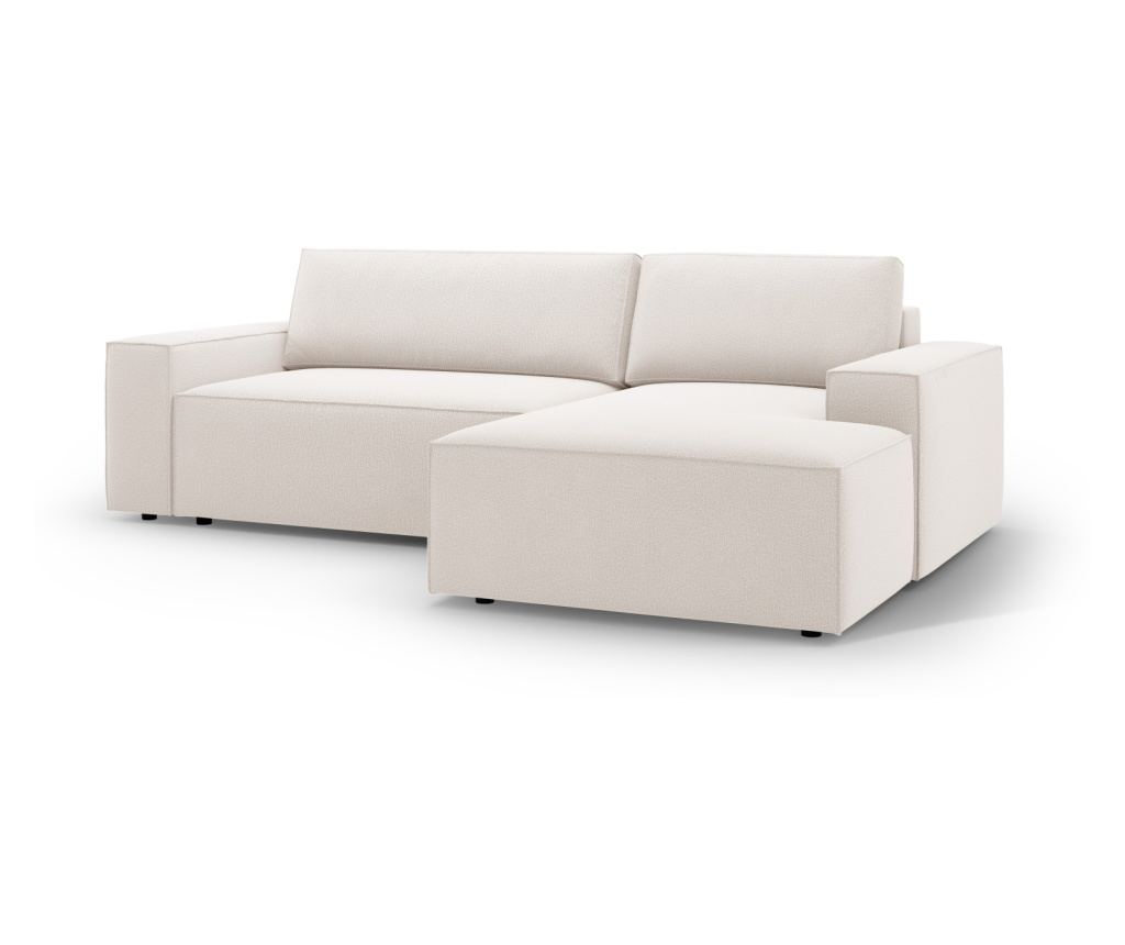 Micadoni Home Jodie világos bézs színű ágyazható sarokgarnitúra - 13