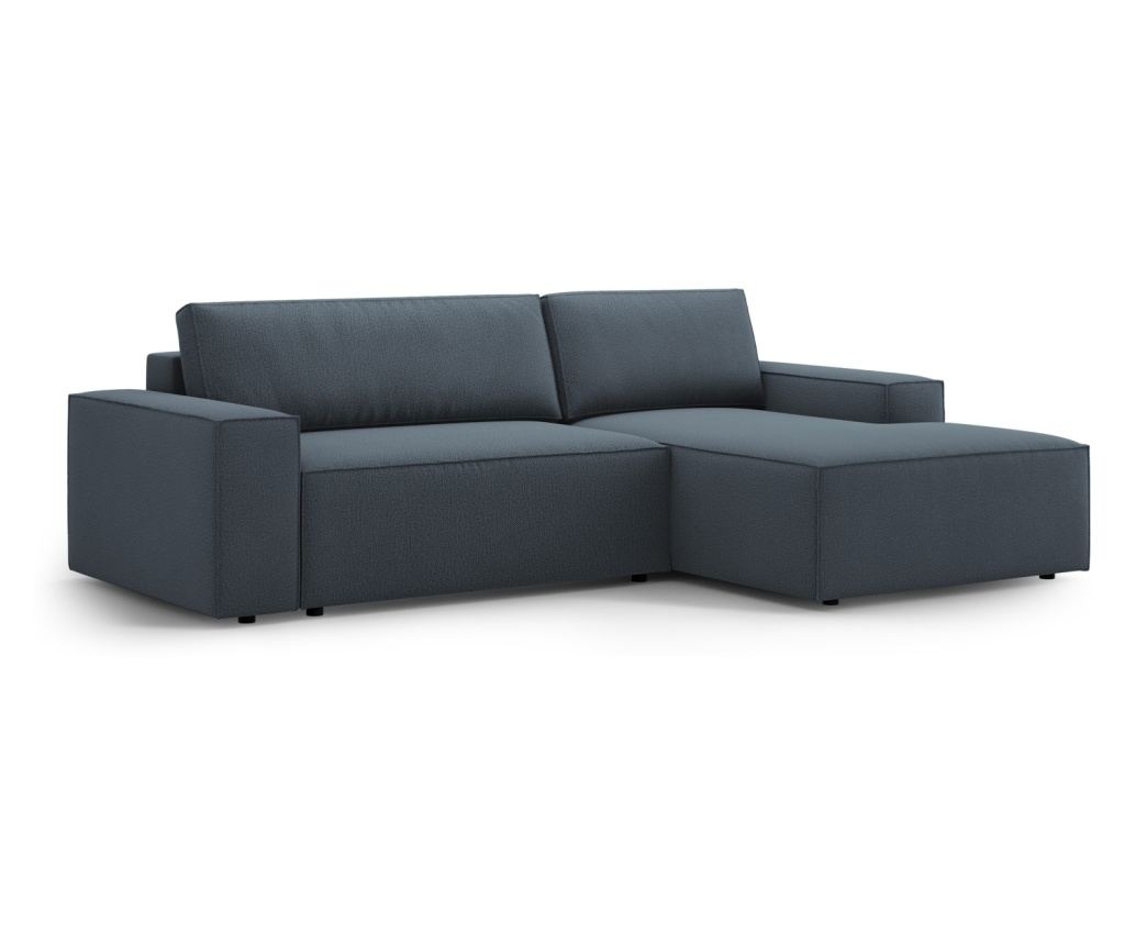 Sarokülőgarnitúra Micadoni Home 539418, Jodie, kék, 86x151x246 cm - 3