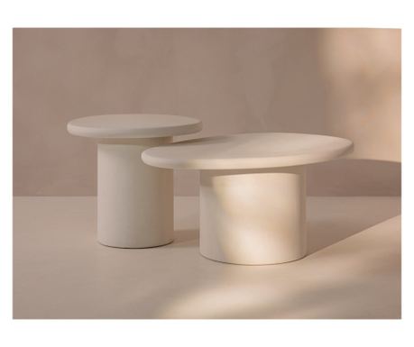 Măsuță de cafea Micadoni Home, Daria, Alb
