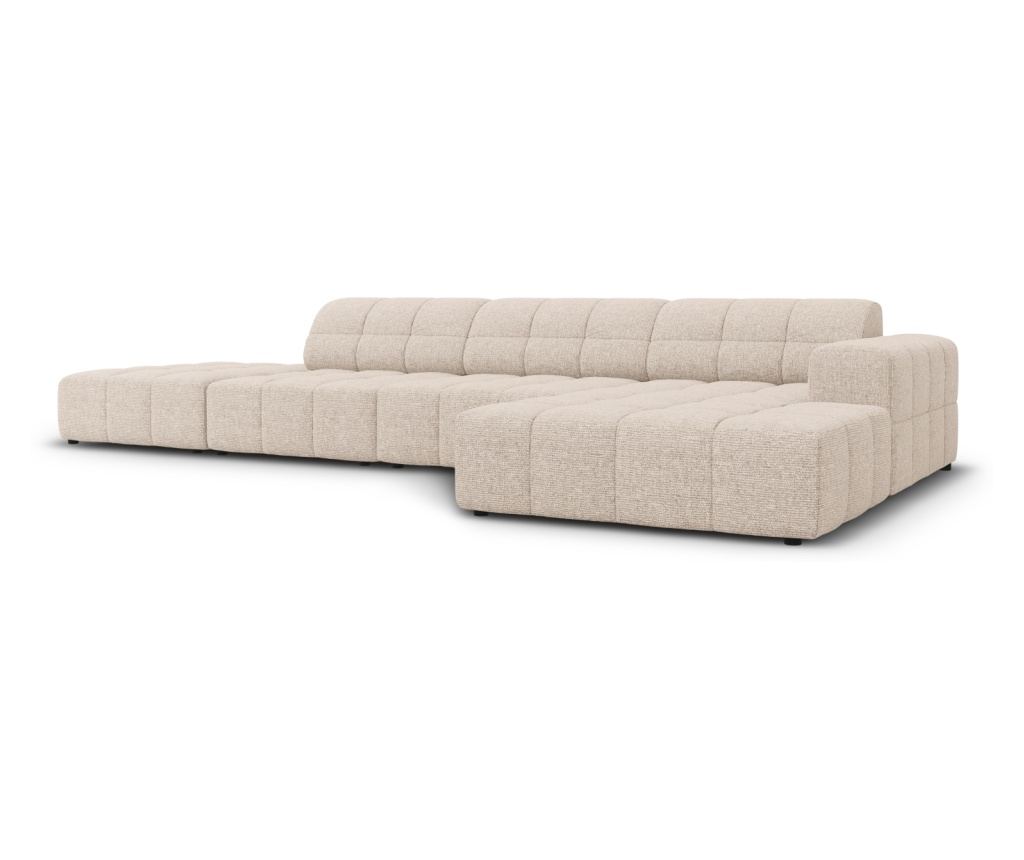 Sarokkanapé Micadoni Home 531111, Jennifer, bézs, 70x166x341 cm - 2