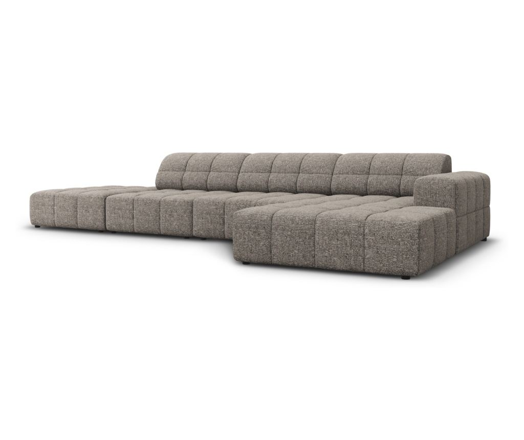 Sarokkanapé Micadoni Home 531111, Jennifer, Szürke, 70x166x341 cm - 2