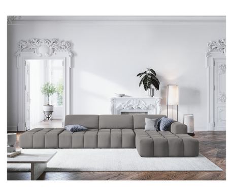 CXL by Christian Lacroix Kotni Kavč 858112, Luc, Svetlo Siva, 70x166x341 cm