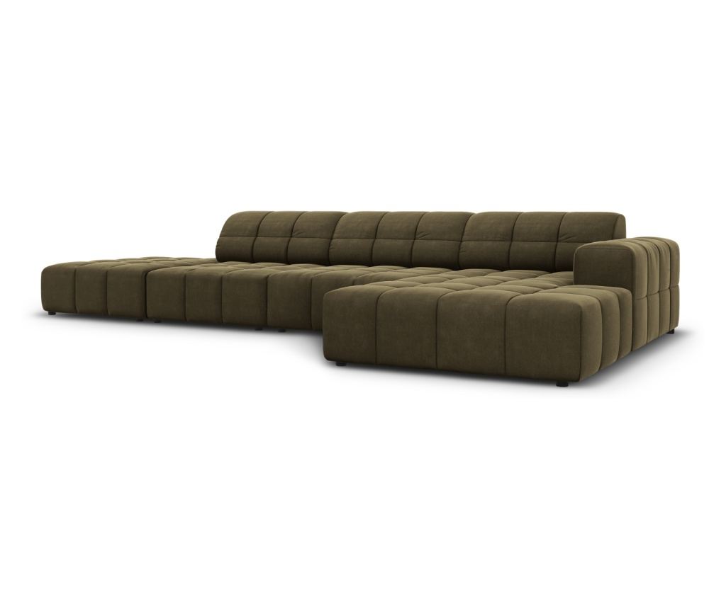 Sarokülőgarnitúra Micadoni Home 531111, Jennifer, Zöld, 70x166x341 cm - 2