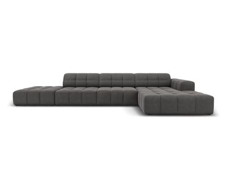 Kotni kavč Cosmopolitan Design 628352, Chicago, siv, 70x166x341 cm