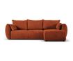 Canapea extensibilă de colț Cosmopolitan Design 628984, Matera, teracotă thumbnail 1