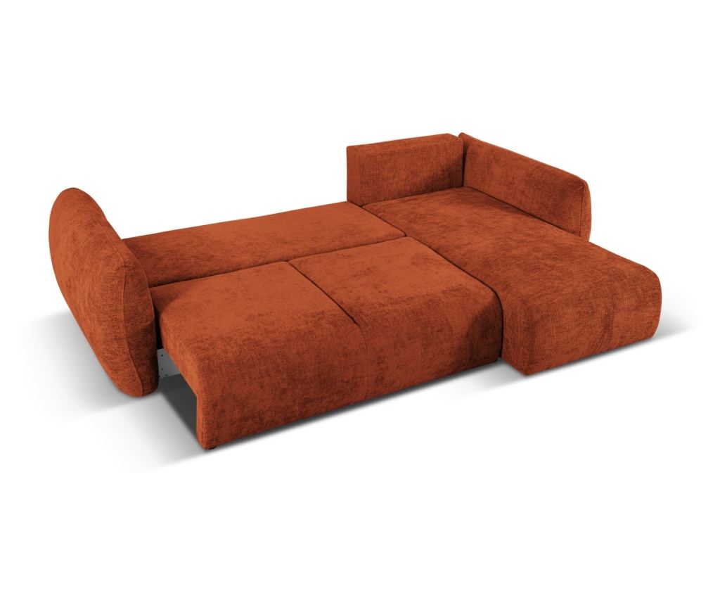 Canapea extensibilă de colț Cosmopolitan Design 628984, Matera, teracotă - 11