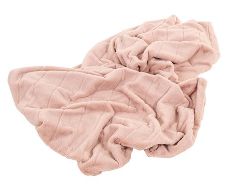 Koc ze sztucznego futra Carry, Richmond Interiors, Różowy